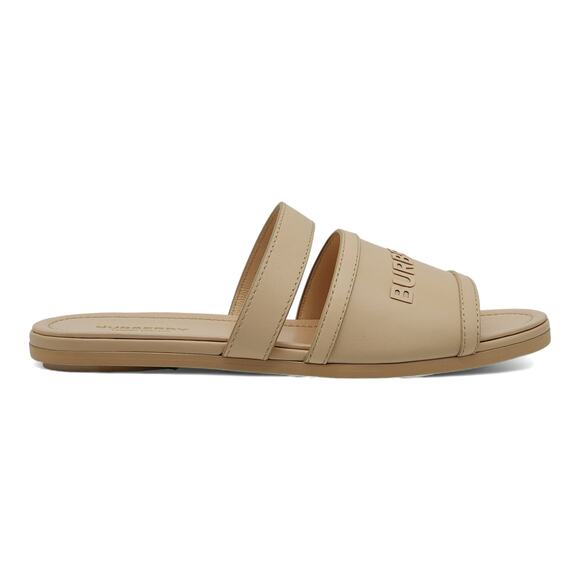 Burberry Honour Leather Flat Sandals in Pale Peach EU 38.5 / US 8.5  $680 - Picture 2 of 8
